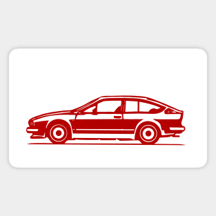 Alfa romeo gtv6 red sport classic car Magnet